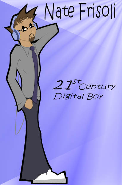 Digital boy vector