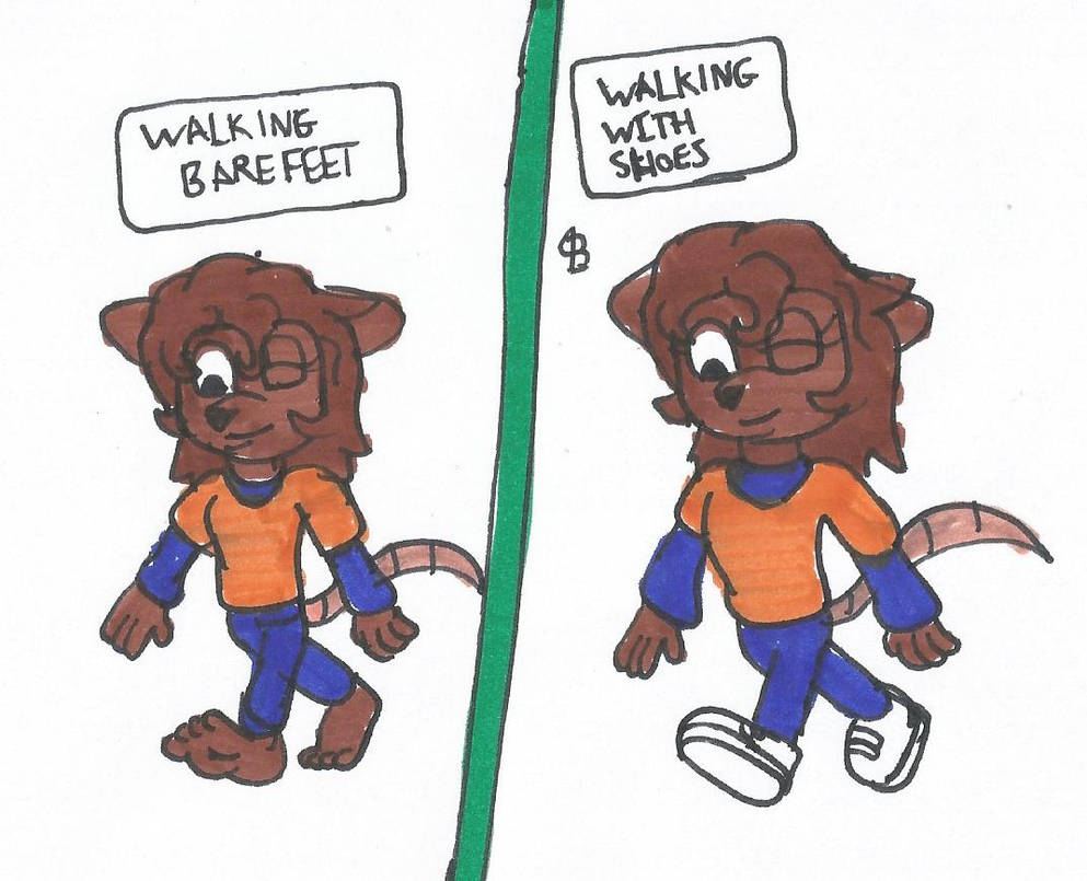 Sidney Walking (Shoes/No Shoes)