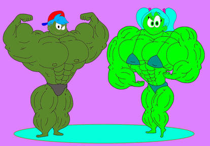 Hulk BF and She Hulk Hatsune Miku