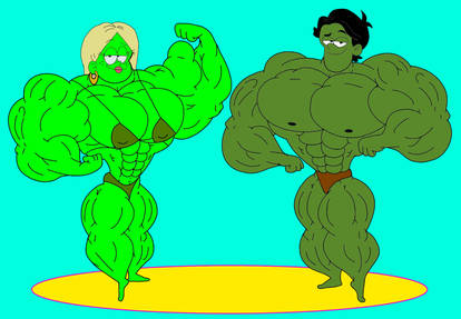 Hulk Stanley Chang and She Hulk Becca Chang