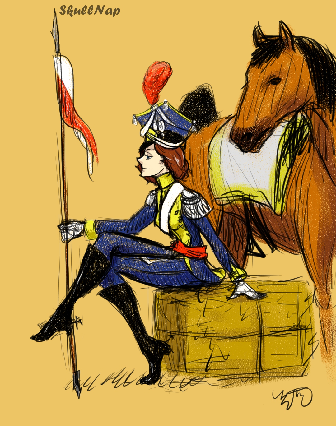 Polish Uhlan lancer by Skullnap : r/18to19thcenturygirls