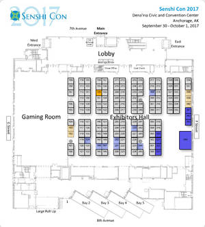 Senshi Con 2017 Vendor Map