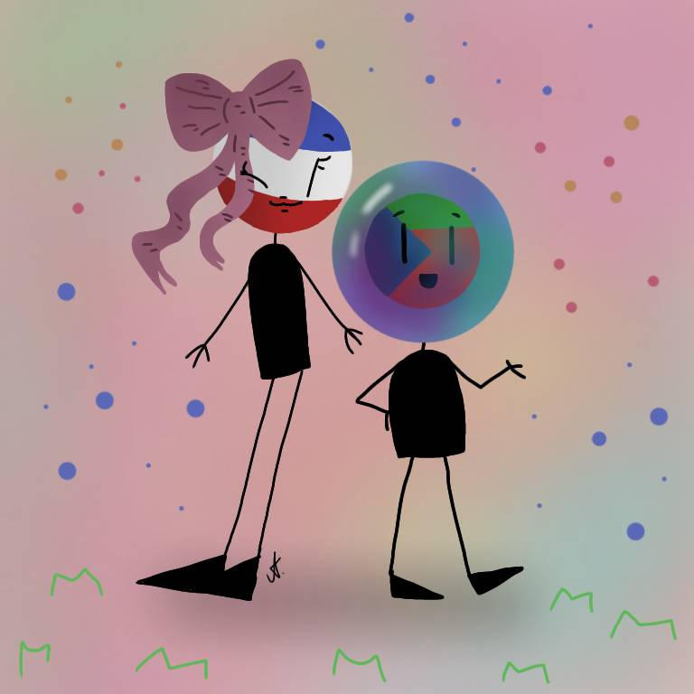 Mama Rashka Rashka (she/her) with Madaczech (he/him) by ShadowNastyaMask on DeviantArt