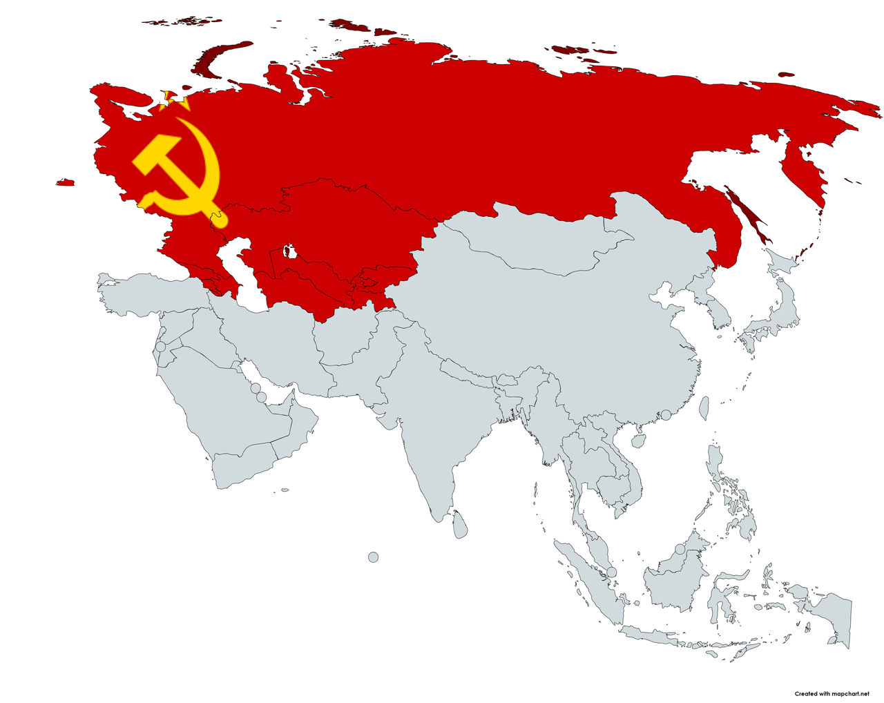 Russian SFSR flag map 1953-1991 by CTGonYT on DeviantArt