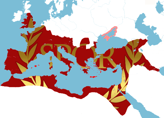 Alternate Rome Flag Deviantart Flag map of the Roman Empire by mje112 on DeviantArt