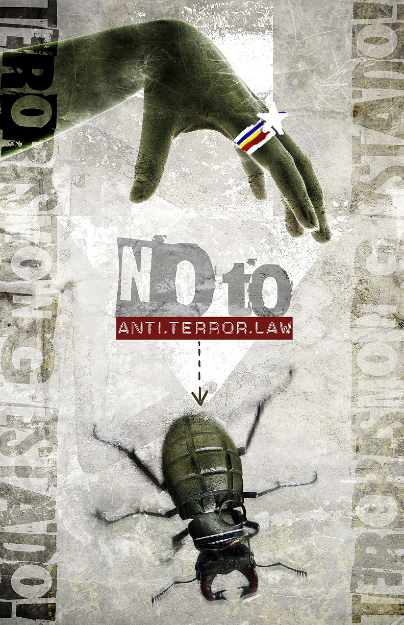 no to anti-terror law