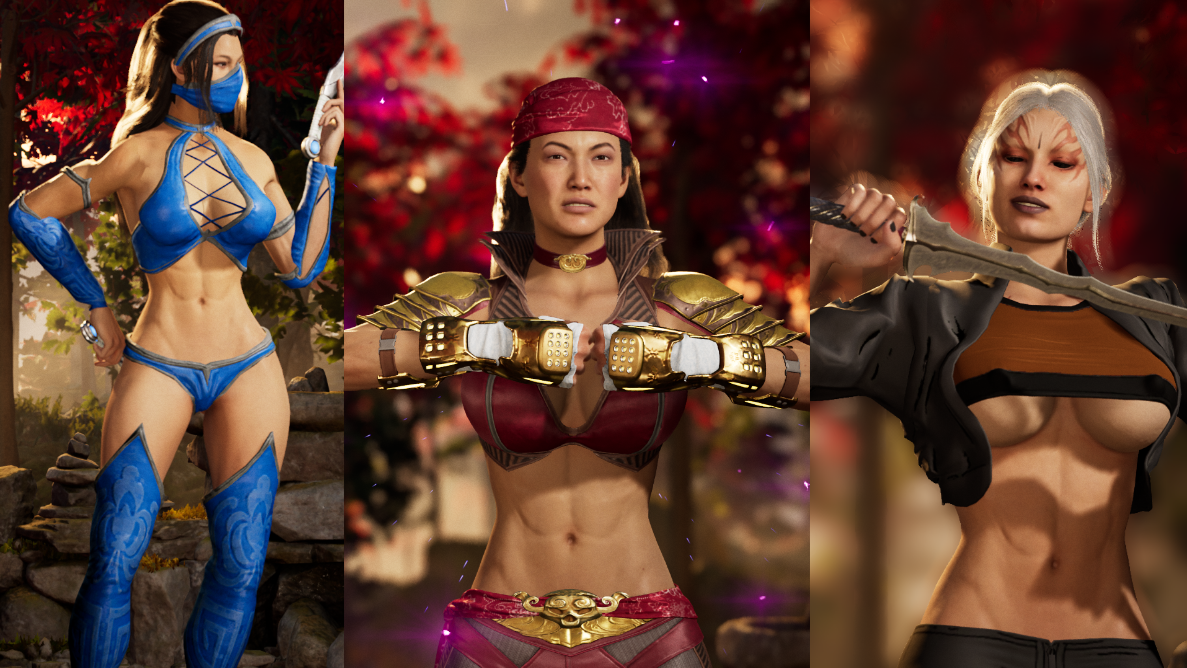 Mortal Kombat Shredded Females by NotChewgly on DeviantArt