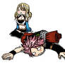 Natsu x Lucy tired :D