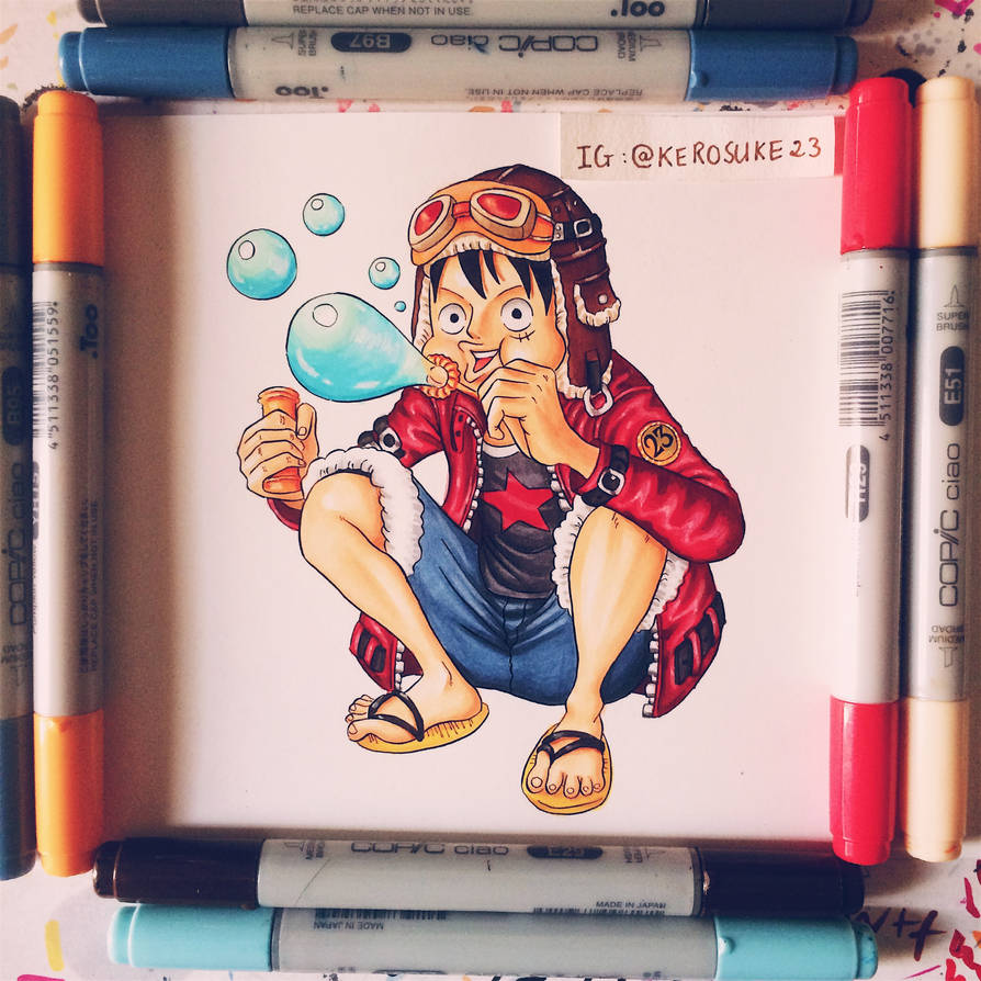 Luffy Blowing Bubbles