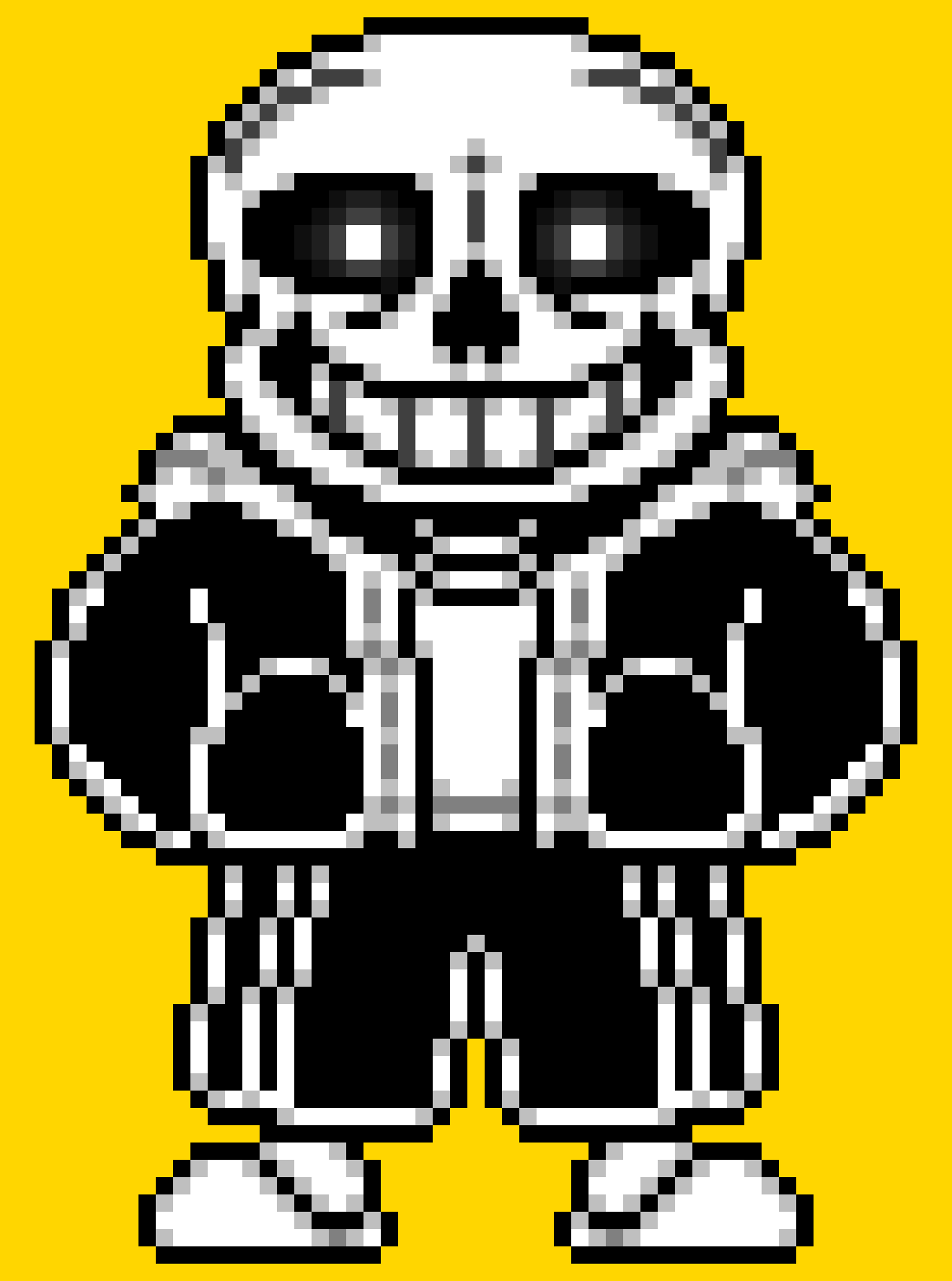 Undertale - Sans battle sprite by sotwound on DeviantArt