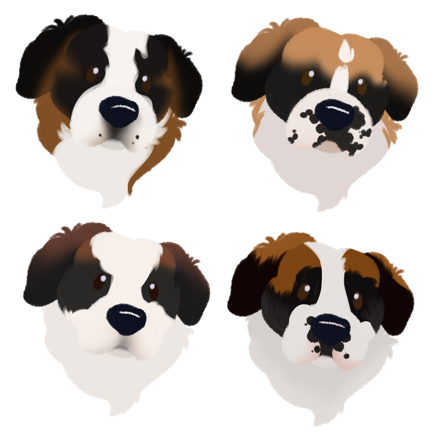 Saint Bernards for Mayhem by Eleiria on DeviantArt