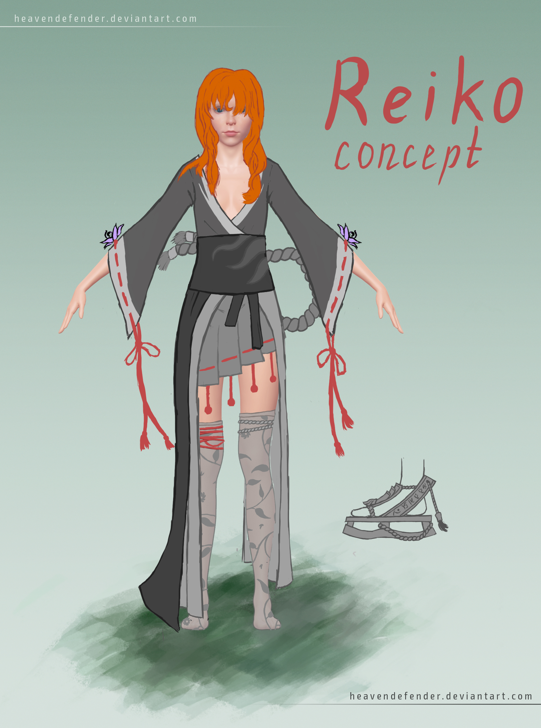 Reiko OC Concept Colorless