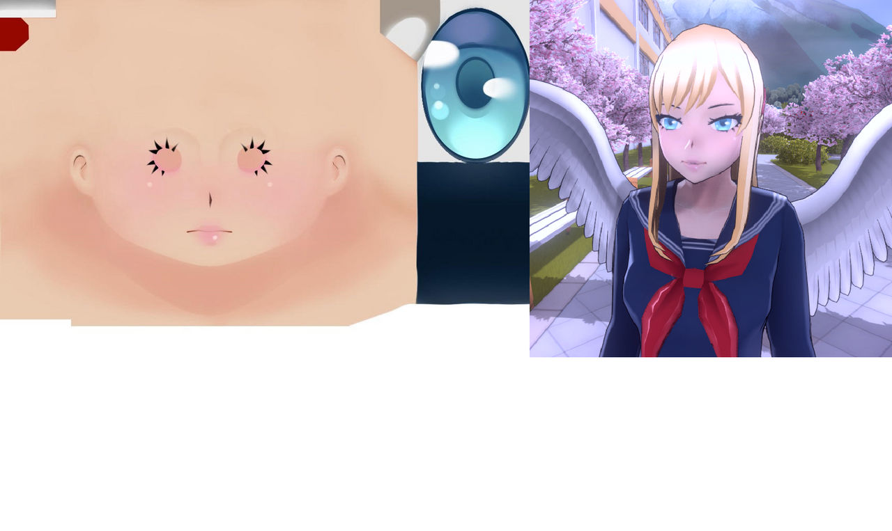 Yandere Simulator face skin texture (simple pink) by nnnekos on DeviantArt