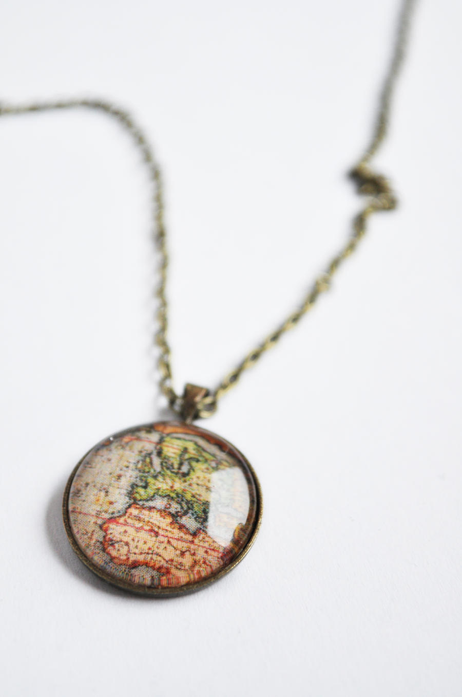 circle map pendant