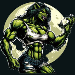 She-Hulk Werewolf Transformation 3/3