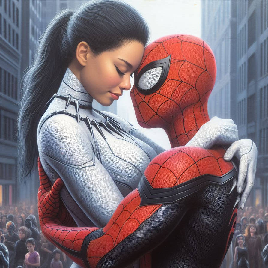 Hug Spider Man Spider-Man hugging White Tiger Ava Ayala by Loki-667 on DeviantArt