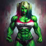 Hulked out Harley Quinn