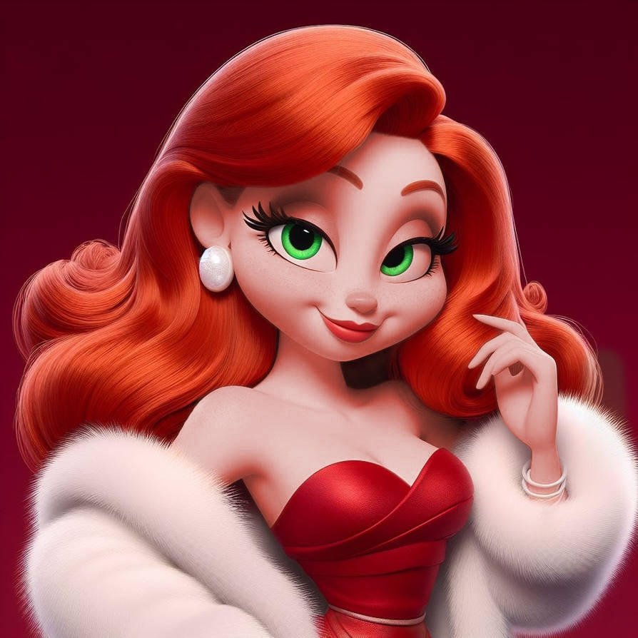 Jessica Rabbit Avatar Jessica Rabbit in a white rabbit fur coat 4 by Loki-667 on DeviantArt