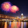 Cincinnati Skyline Fireworks