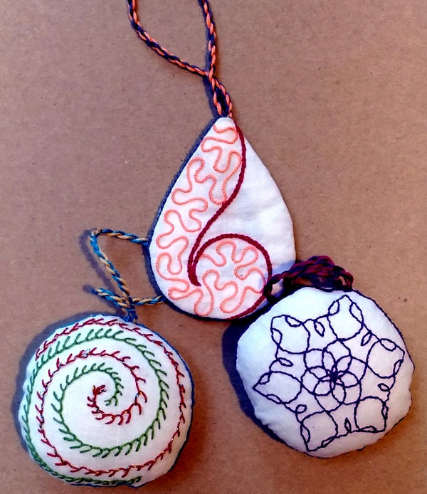 Christmas ornaments (reverse side) 