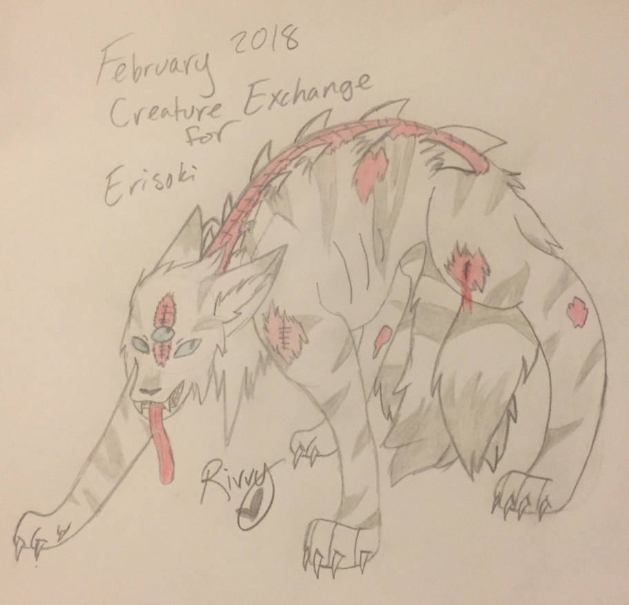 Creature Exchange February 2018 for Erisoki by Riverthunder