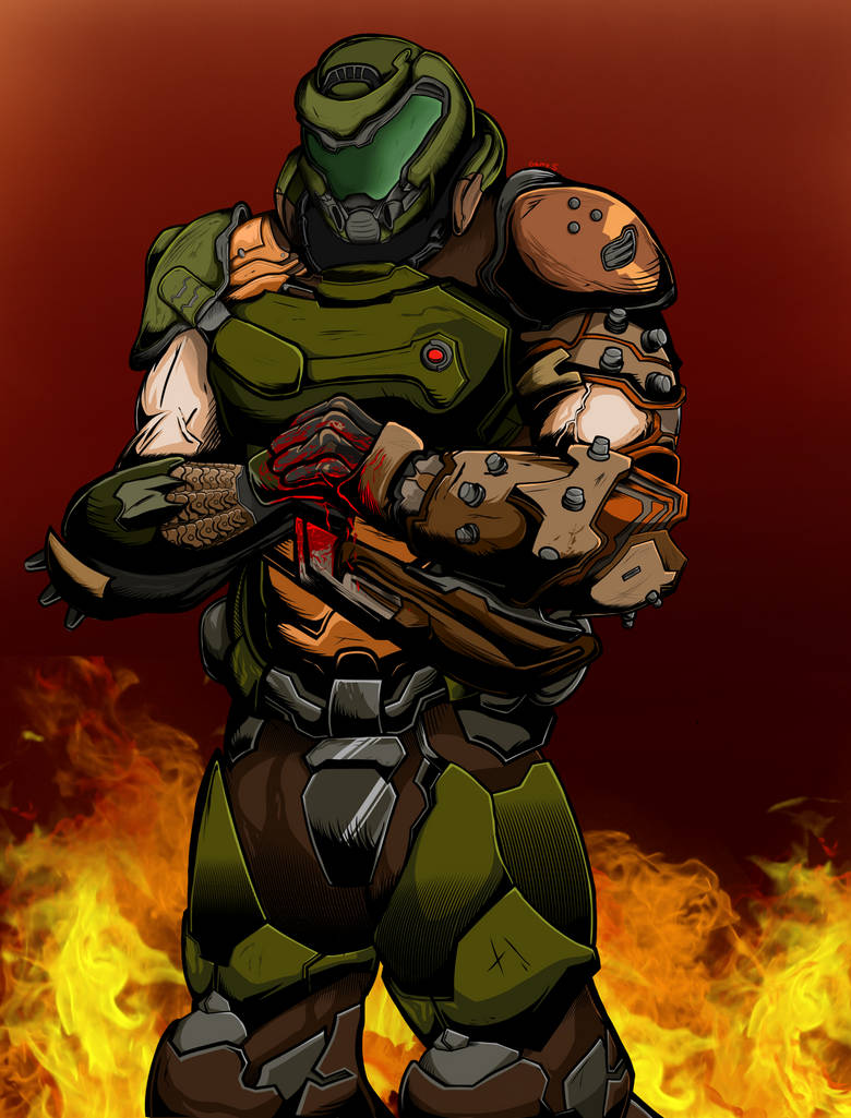Doom slayer by sb106 on DeviantArt