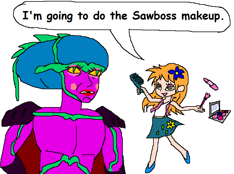 I'm going to do the Sawboss makeup