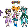 Aster and Liliana and Flora with Fidget  Spinners