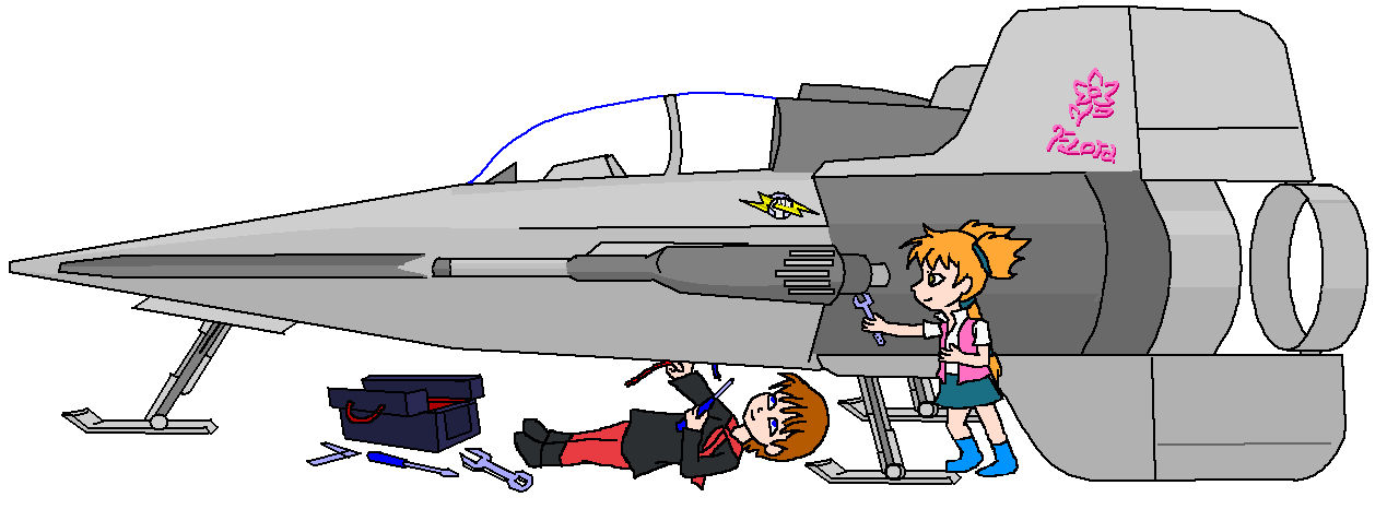 Flora's A-Wing StarFighter 002 - Boyfriend helping