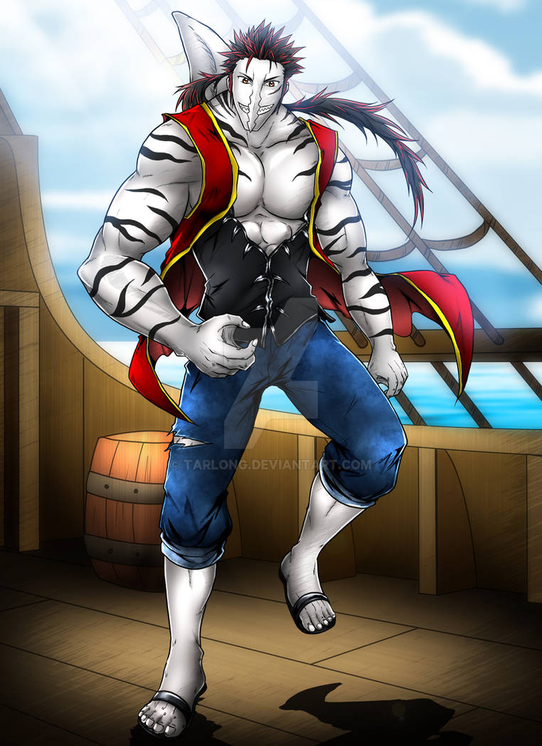 Captain Riptooth Riptide, captain of the Saw Pirates by Tarlong on DeviantArt