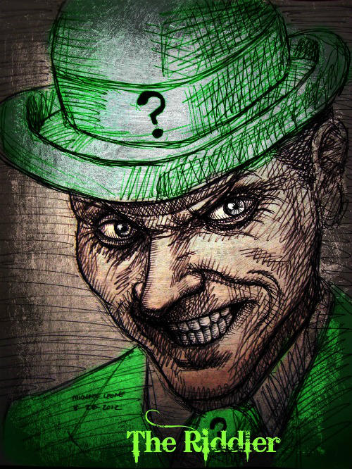 Riddler (pen sketch)by ~myconius by jokercrazy on DeviantArt