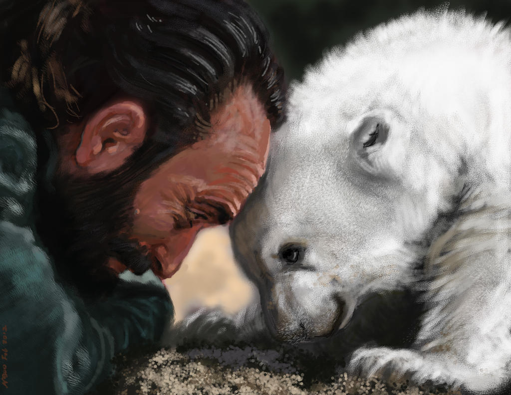 Knut Anddog knut and keeper by nosoart on DeviantArt