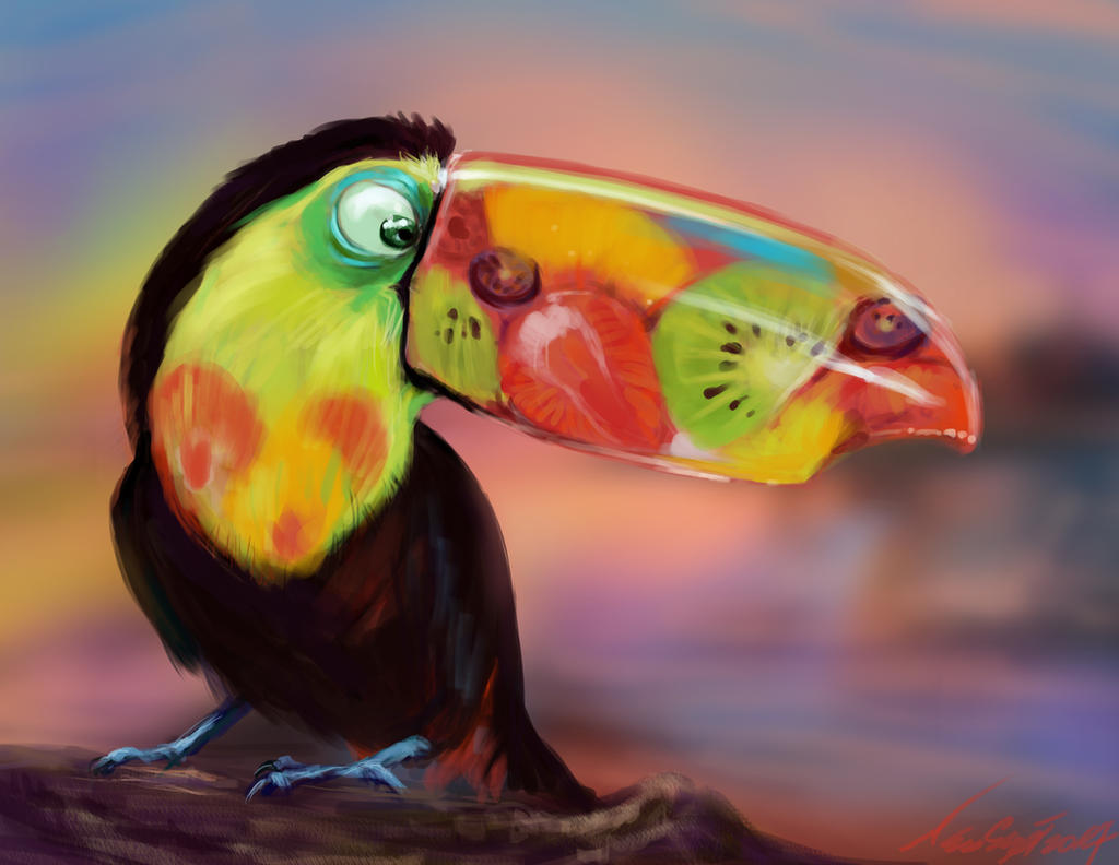 fruitsicle toucan