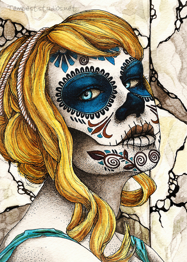 Calavera Helen by TempestErika