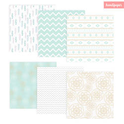 Boho digital scrapbooking papers