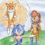 Sonic an Tails DefendingSally
