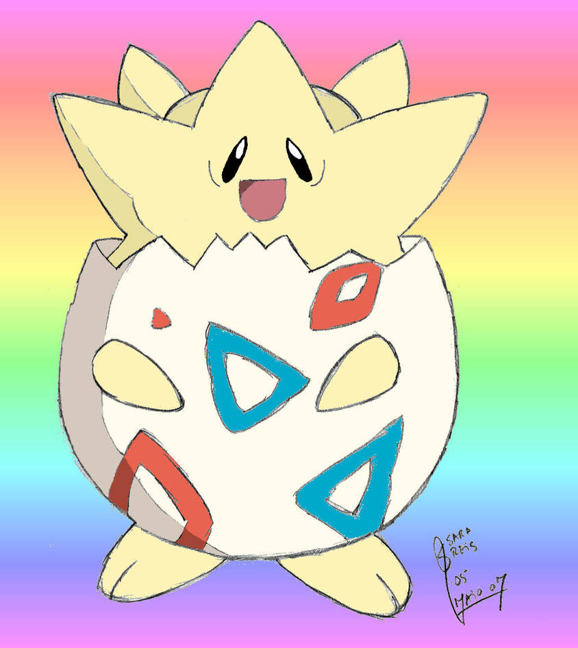 Togepi_colored by FirekittySara on DeviantArt