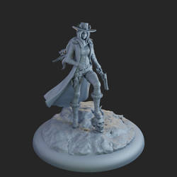 Wyrd Perdita Ortega sculpt-render01