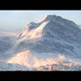 mountain matte painting