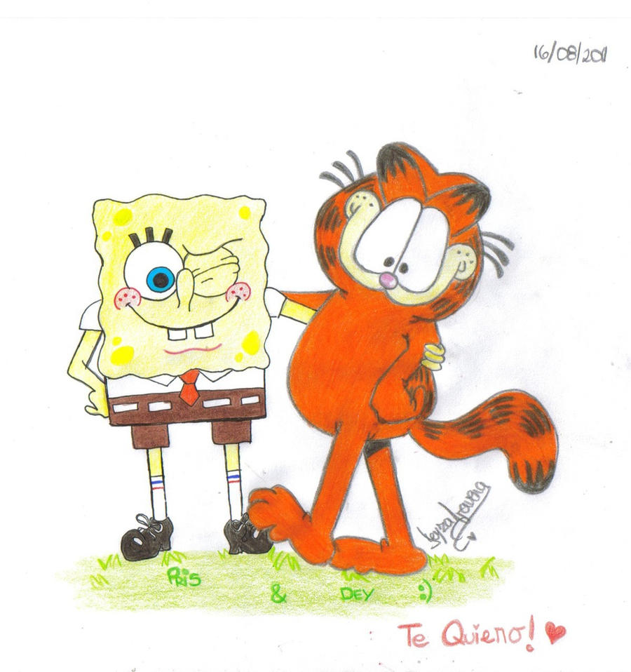 Garfield and SpongeBob