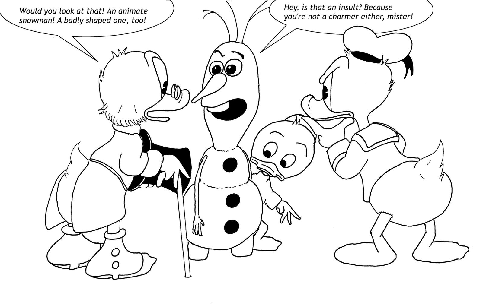 Uncle Scrooge Meets Olaf