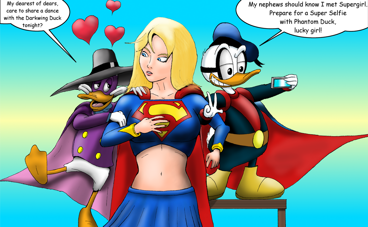 Supergirl Meets the Heroic Ducks
