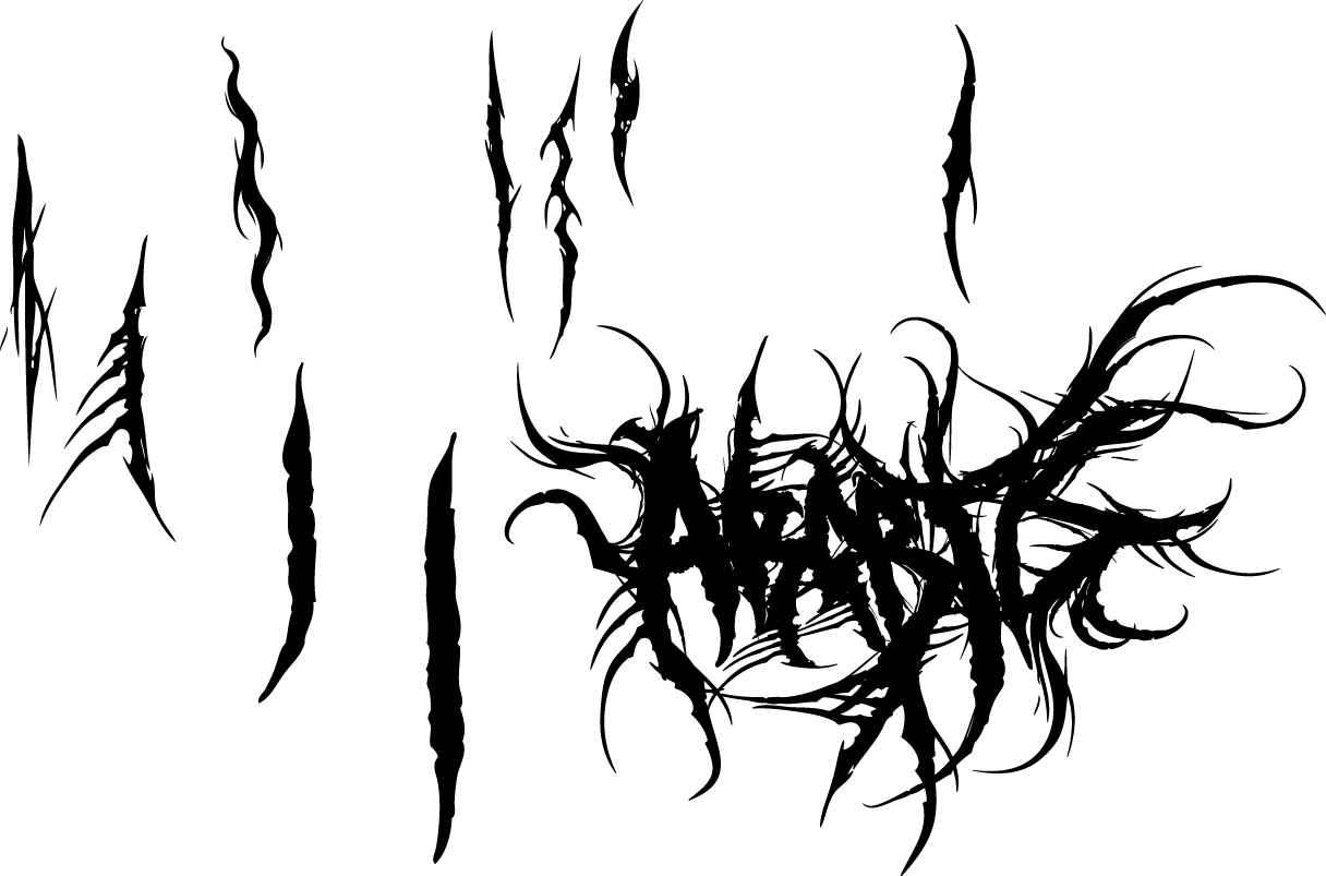 how i make death metal logos by