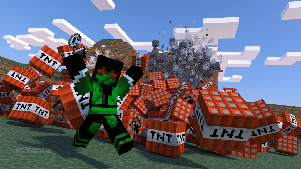 Novaskin-minecraft-wallpaper: TNT by ramrod1000 on DeviantArt