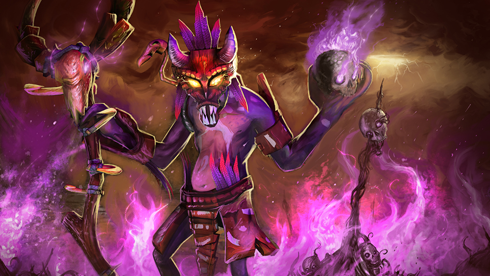 Dota 2 witchdoctor marketing image banner