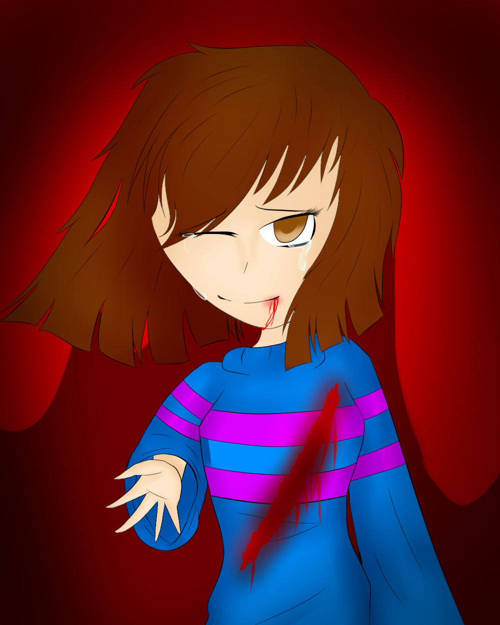 Frisk Getting Slaughtered Frisk dead by DnD2005 on DeviantArt