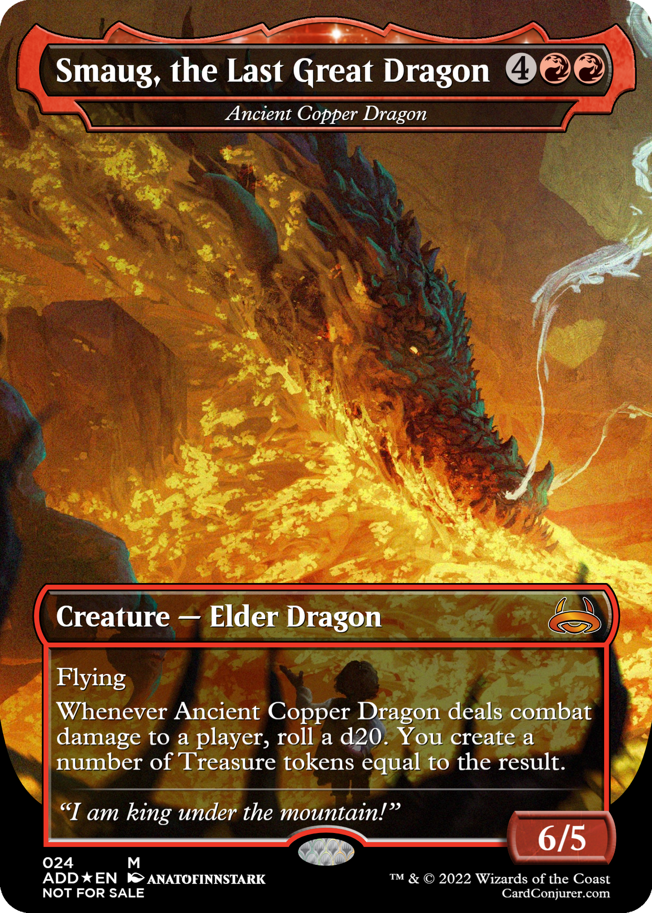 ancient copper dragon mtg card (Dragon of Mount Gulg) - 12 - C-AC Flying Whenever Ancient Copper Dragon deals combat damage to a player Discovering the 3rd version of