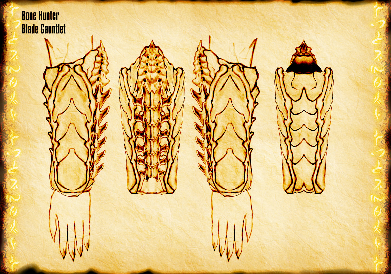 Bone Hunter Gauntlet by Uratz-Studios on DeviantArt