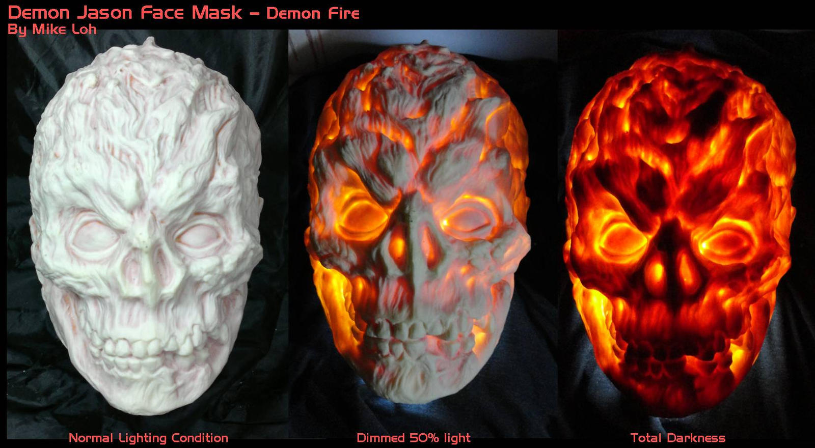 Demon Fire Jason Mask