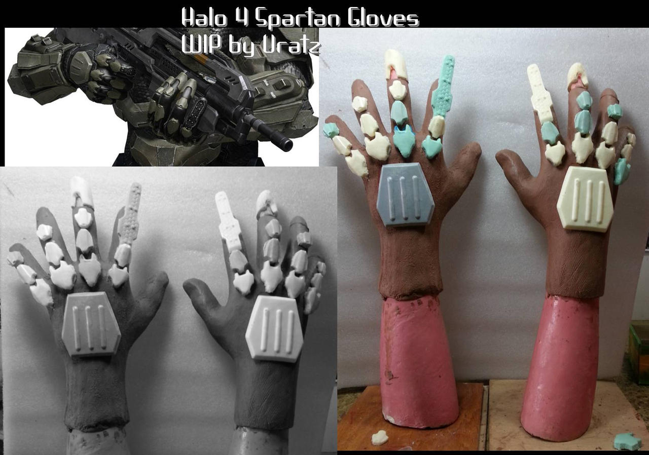 Halo 4 Hand glove sculpt WIP2